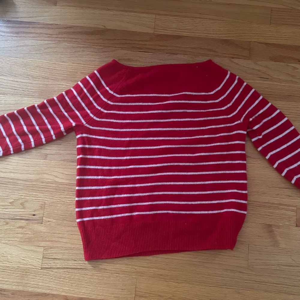 Vineyard Vines Seaspun Cashmere Boatneck Sweater Red Velvet Women’s Size XXS